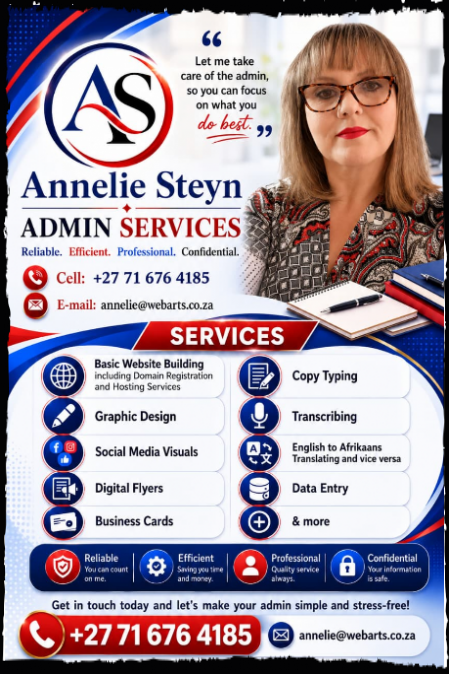 Annelie Steyn Admin Services
